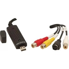 TeknoKapsül Powermaster Rca Analog S-Video Ses Capture Card 720P Easycap USB 2.0