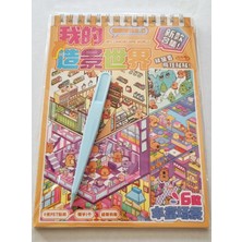 Modellino Cımbızlı A5 Spiralli Defter Minyatür 6 Sticker & 6 Platform Karton 12 Sayfa
