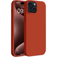 Raftan Topla Iphone 15 Plus Kılıf First Silikon - Kırmızı