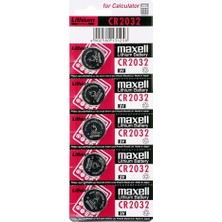 Raftan Topla Maxell CR2032 3V Lityum Düğme Pil 5'li Paket