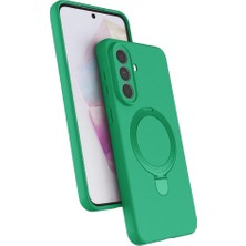 Raftan Topla Samsung Galaxy A57 5g Regal Magsafe Standlı Kapak - Yeşil