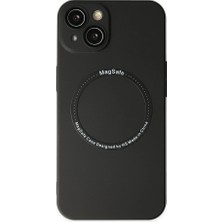 Raftan Topla Iphone 14 Plus Kılıf Jack Magneticsafe Lens Silikon - Siyah