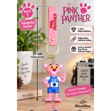 WoodBay Pembe Panter Silikon Anahtarlık 21 cm Çanta Süsü Sevimli Karakter Anahtarlık 1 Adet