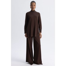 Karma 3267001 Mıssdalıda Bol Paça Basic Triko Pantolon
