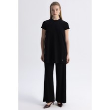 Karma 3267001 Mıssdalıda Bol Paça Basic Triko Pantolon