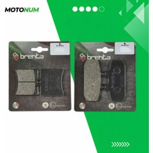 MOTONUM Aprilia Sport City 250 Ön ve Arka Fren Balata Takımı Brenta MTN6655