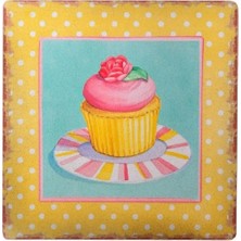 Veraura Lifestyle Decotown Duvar Panosu 40*40 Cup Cake Muffin Motifli Duvar Süsü
