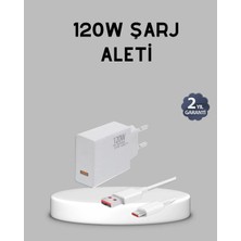 Veraura Lifestyle 120W Süper Hızlı Şarj Adaptörü – Type-C Kablo Dahil, Yüksek Voltaj Korumalı