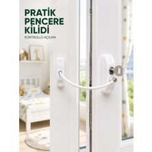 Veraura Lifestyle Çocuk Güvenliği Için Pencere Emniyet Kilidi Anahtarlı Kablolu Güvenlik Aparatı