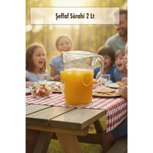 Veraura Lifestyle Akrilik 2 Lt Şeffaf Sürahi (Buzdolabı Kapak Rafına Sığar)