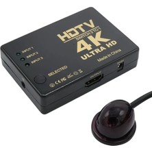 Veraura Lifestyle Fully G-538N 4K Ultra Hd Destekli 3 Port Uzaktan Kumandalı Hd Switch Çoğaltıcı