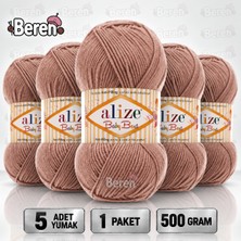 Alize Baby Best - 354 Rodanit Taşı - 5'li Paket - 100GR/240M - Bebek Ipi - Anti Pilling Tüylenmez Ip