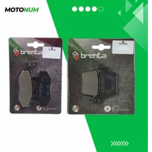 MOTONUM Husqvarna Cr 125 (2005 2013) Ön ve Arka Fren Balata Takımı Brenta MTN6438