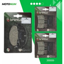 MOTONUM Yamaha T Max 500 (2008 2011) Ön ve Arka Fren Balata Takımı Brenta MTN6353