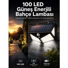Veraura Lifestyle Solar Sensörlü Duvar Lambası Bahçe Lambası Parlak Beyaz Işık Suya Dayanıklı