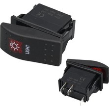 Veraura Lifestyle Lamba Sembollü Işıklı 3 Pinli On-Off 12-24V Marin Switch