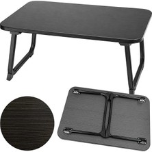 Veraura Lifestyle SN-29695 Katlanabilir Laptop Masası ve Yatak Koltuk Üzeri Tepsisi Siyah 70X48CM