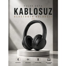 Veraura Lifestyle Kulak Üstü Kablosuz Bluetooth Kulaklık Yüksek Ses Kaliteli Anc Özelliği
