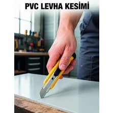 Veraura Lifestyle 5’li Profesyonel Metal Falçata Seti Ergonok Saplı Çok Amaçlı Kesici Maket Bıçağı