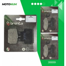 MOTONUM Piaggio X9 250 Evo Ön ve Arka Fren Balata Takımı Brenta MTN6350