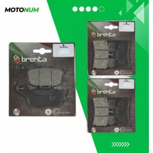 MOTONUM Yamaha mt 07 Ön ve Arka Fren Balata Takımı Brenta MTN6403