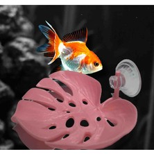 Salıncak Balık Dinlenme Alanı Büyük Boy Derinlik Detaylı (Pembe) Yaprak Figür 14X12 cm