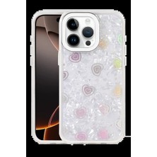 Veraura Lifestyle Apple iPhone 16 Pro Max Lu Desenli Kapak - Beyaz