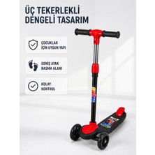 Veraura Lifestyle Çocuk Skuteri 3 Tekerlekli Geniş Basma Alanlı Ayarlanabilir Boy Scooter