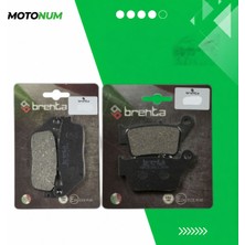 MOTONUM Yamaha x Max 250 (2014 2017) Abs Siz Ön ve Arka Fren Balata Takımı Brenta MTN6246