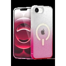 Veraura Lifestyle Apple iPhone 16E Pummel Shiny Magsafe Kapak - Pembe
