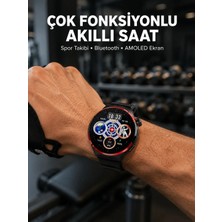 Veraura Lifestyle Spor ve Sağlık Takipli Akıllı Saat Kablosuz Şarj Yeni Nesil