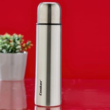Veraura Lifestyle 0.5lt Krom Termos Paslanmaz Çelik - Sızdırmaz Kapak = Bardak