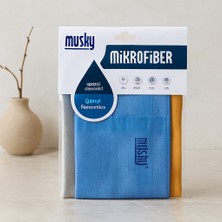 TeknoKapsül Mikrofiber Temizlik Bezi 3'lü (40X60 Cm) - Deterjansız