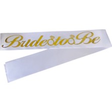 BenimMarifetlerim Altın Bride To Be Beyaz Gelin Kuşağı 2 Metre