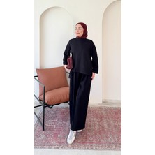 RFK Butik Kadın Oys.ho Yeni Sezon Tunik Pantolonlu Tesettür Takım - Lacivert