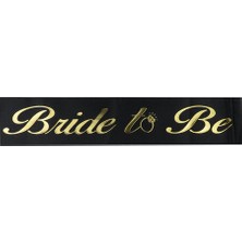 BenimMarifetlerim Gümüş Bride To Be Siyah Gelin Kuşağı 2 Metre