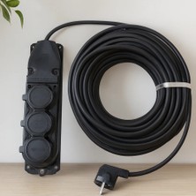Veraura Lifestyle Uzatma Kablosu 3'lü 20 M Kauçuk Priz 3x1.5 Cca