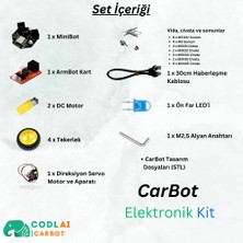 Codlai Codlaı - Carbot Lite  / Programlanabilir Robotik Araba  (Elektronik Set)
