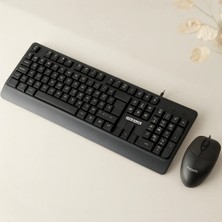 Veraura Lifestyle USB Kablolu Q Klavye & 1200 Dpı Mouse Seti