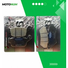 MOTONUM Honda Nx 650 Dominator (1990 1996) Ön ve Arka Fren Balata Takımı Rms MTN2276