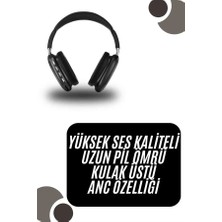 Veraura Lifestyle Kulak Üstü Kablosuz Bluetooth Kulaklık Yumuşak Süngerli Sd Kart Girişli
