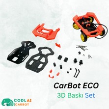 Codlai Codlaı - Carbot Eco / Programlanabilir Robotik Araba  (3d Baskı Set)