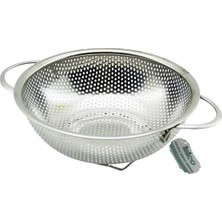 Veraura Lifestyle 19CM Metal Kulplu Çelik Sepet Süzgeç Ince Tel Ayaklı