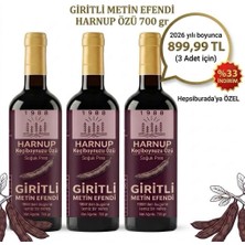 3 x 700 gr Harnup Keçiboynuzu Özü - %100 Doğal ve Katkısız Giritli Metin Efendi