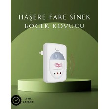 Veraura Lifestyle Ultrasonik Ses Dalgalarıyla Kimyasalsız Fare ve Böcek Kovucu Cihaz