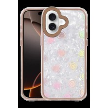 Veraura Lifestyle Apple iPhone 16 Lu Desenli Kapak - Çöl Titanyum