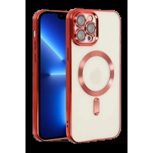 Veraura Lifestyle Apple iPhone 13 Pro Kılıf Kross Magneticsafe Kapak - Kırmızı