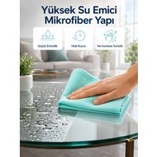 Veraura Lifestyle Cam Ayna ve Parlak Yüzeyler Için Krofiber Tezlik Bezi Leke ve Iz Bırakmaz