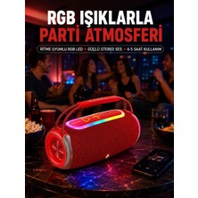 Veraura Lifestyle 20W Güçlü Ses Çift Sürücülü Rgb LED Işıklı Bluetooth 5.3 Hoparlör