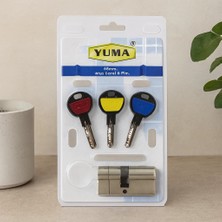 Veraura Lifestyle 68MM 6 Pim Bilyalı Silindir Göbeği (Nikel Saten, 3 Anahtar)